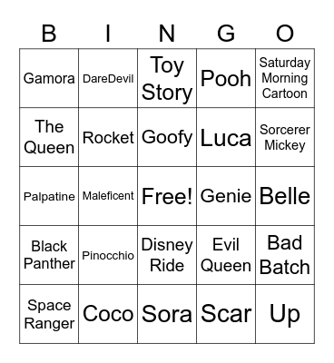 D23 Bingo Card