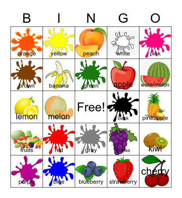 What do you like? Bingo Card