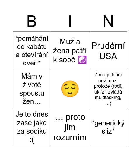 EPB v rozhovorech bingo Card