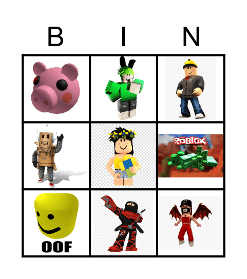 ROBLOX BINGO Card