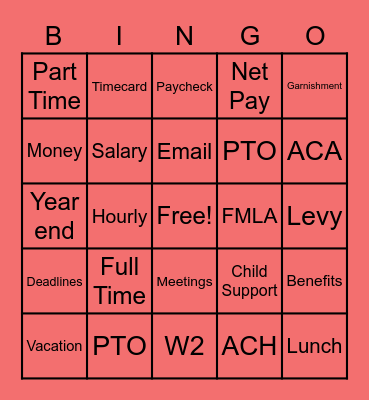 EMS Bingo Card