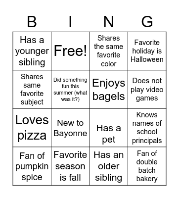 Week Of Hello BINGO! Submit by 9/20/22 Bingo Card