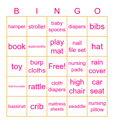 Poppin' Presents Bingo Card