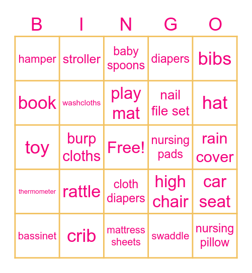 Poppin' Presents Bingo Card