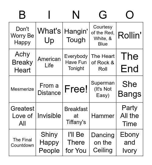 SINGO : Best of the worst Bingo Card