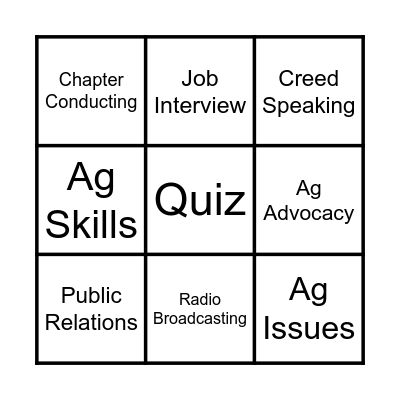 LDE BINGO! Bingo Card