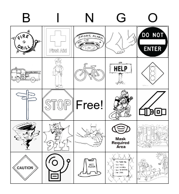 SAFETY Bingo Card