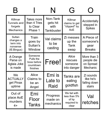 Static #1 P4S Bingo Card Bingo Card