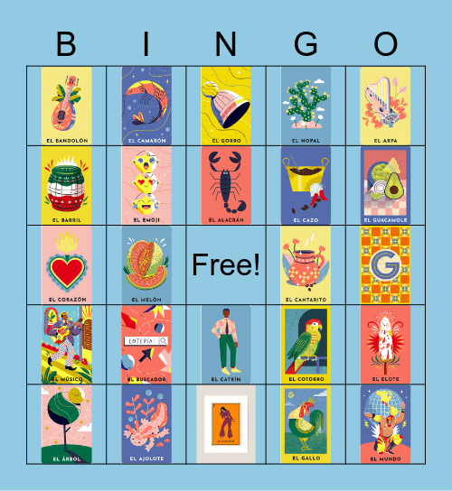 Loteria Bingo Card
