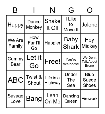 Wamego BGC Singo Bingo Card