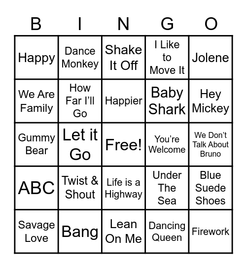 Wamego BGC Singo Bingo Card