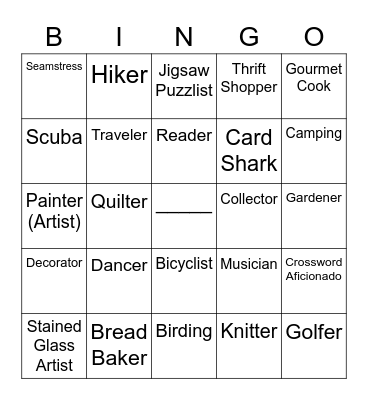 Ladies Bible Study Bingo Card