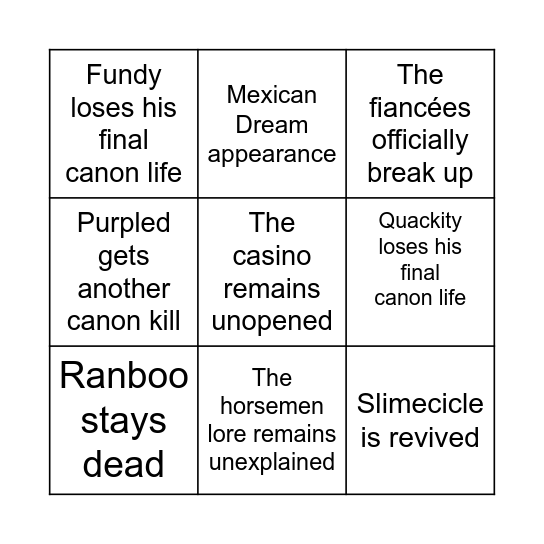 Las Nevadas Finale Bingo! 🎰 Bingo Card