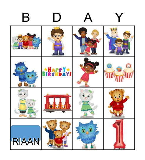 Happy Birthday Riaan! Bingo Card