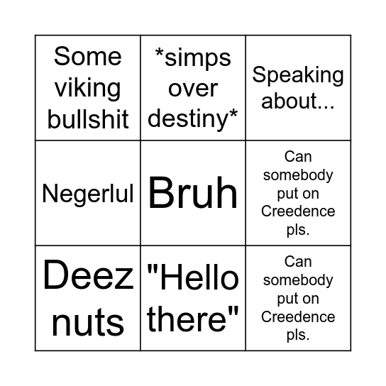 Oscar BINGO Card