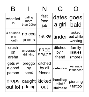nithya bingo !!! Bingo Card