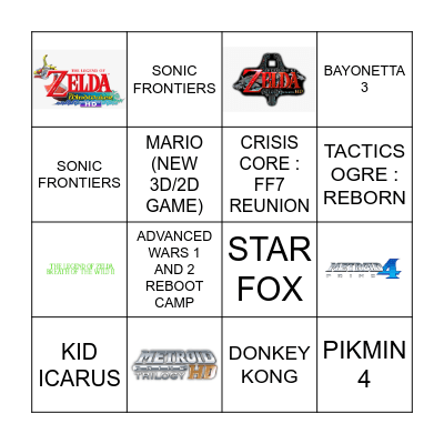 NINTENDO DIRECT - SEPTEMBER EDITION Bingo Card