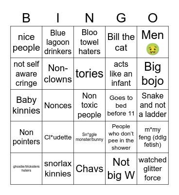 dni list Bingo Card