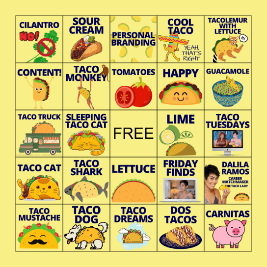 TACO Bingo by NEXT Bingo Card