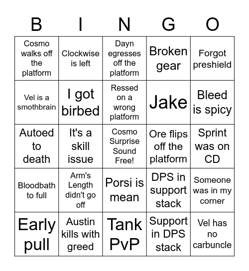 P7S BINGO Card