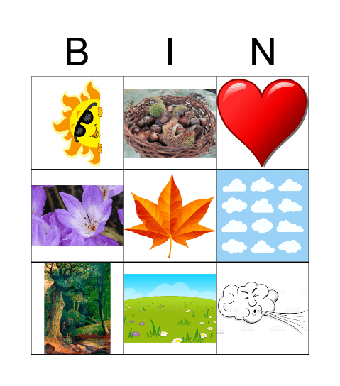 Colchiques dans les prés Bingo Card