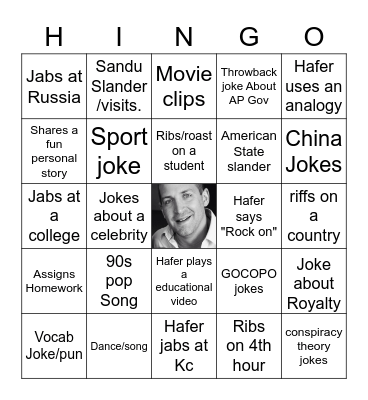 Hafer Bingo! Bingo Card