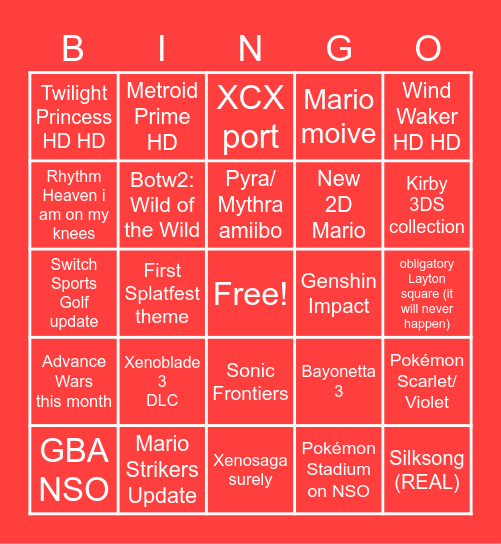 FINALLY IT IS HERE Bingo Card