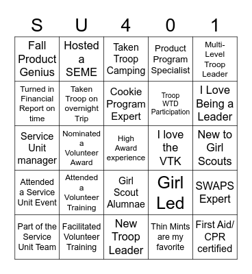 You are Awesome! Bingo Card