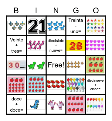 Números 1-31 (Unidad 1-MMS) Bingo Card