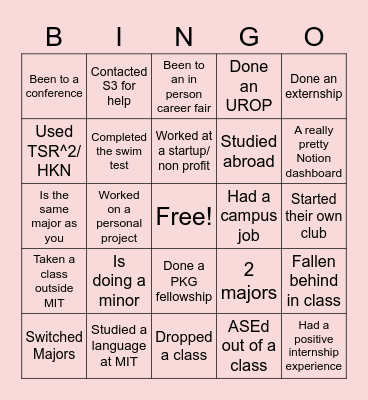Find someone who has ... Bingo Card