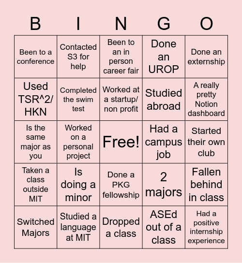 Find someone who has ... Bingo Card