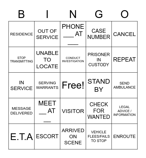 10-codes-bingo-card