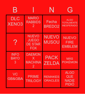 Direct 13/09/2022 Bingo Card