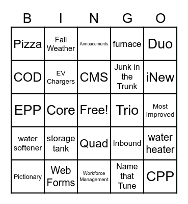Ignite's ICCW 2022 Bingo Card