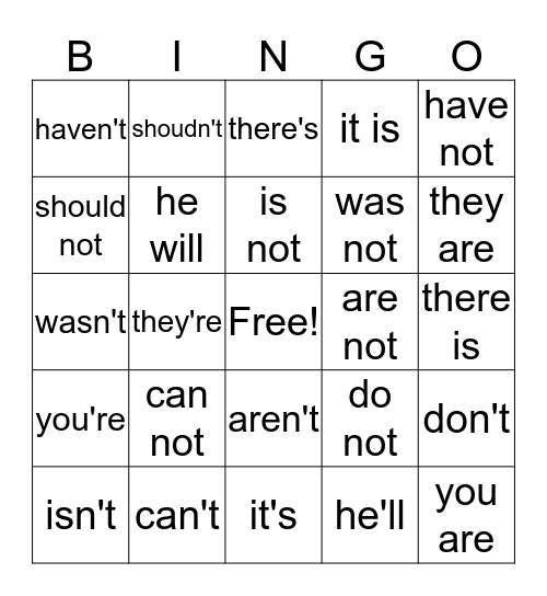 BINGO Card