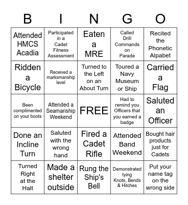 341 Nipigon  - Have You Ever Bingo Card