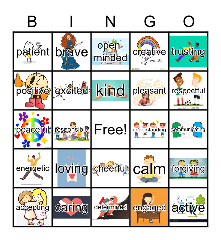 Attitude Bingo Card