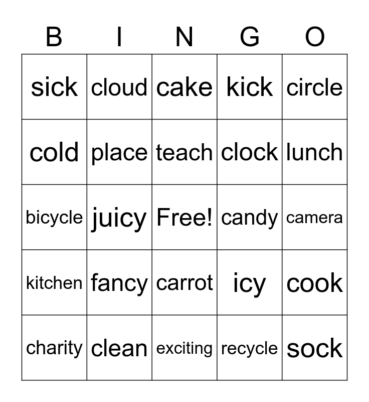 words-with-c-bingo-card