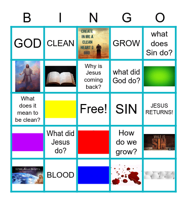 Kingdom zone bingo Card