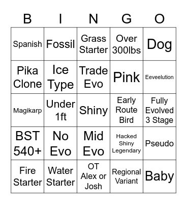 Poke Bingo Card