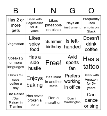 Bingo Card