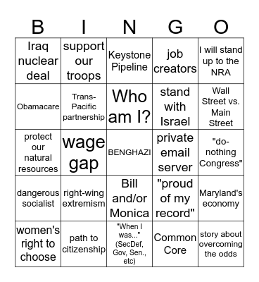 DEM BINGO! Bingo Card