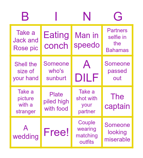 Bride Tribe Bingo! Bingo Card