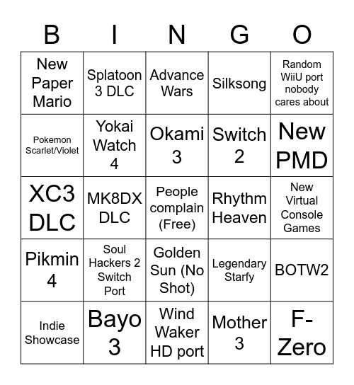 Smash Direct Bingo Card