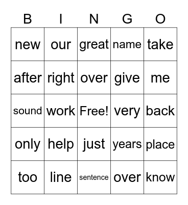 Bingo Card Bingo Card