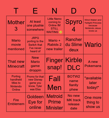 Dïrect Bingo Card