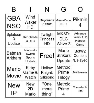 9.13.2022 Direct Bingo Card