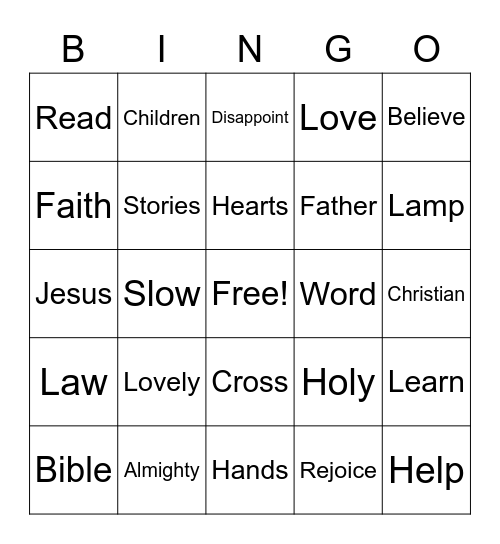 September 18 Worship Bingo  (Listen for these words during worship and mark them)  No prizes - just for fun Bingo Card