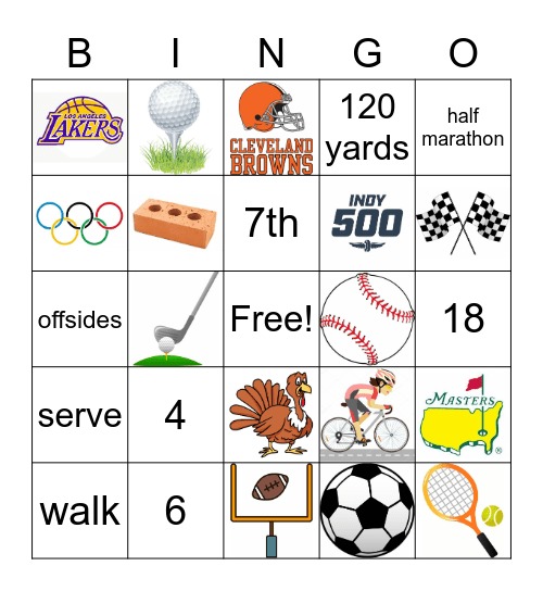 CRM Sports Trivia Bingo Card