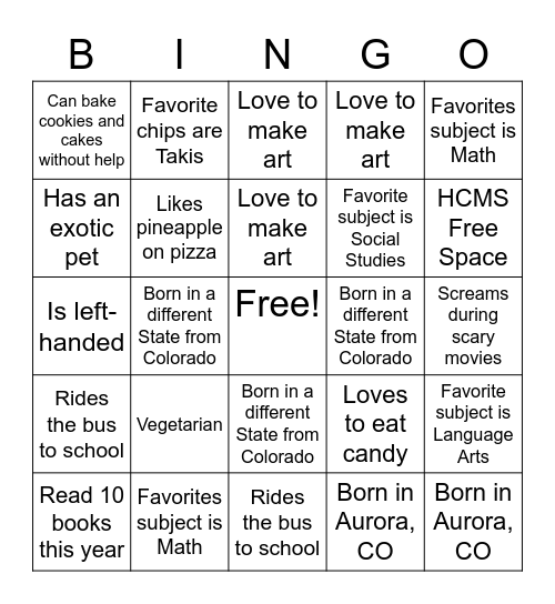 BSA Bingo Card